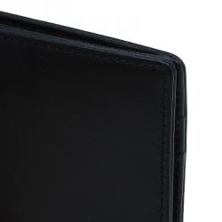 Pre Owned محفظة بطاقات مون بلان جلد أسود