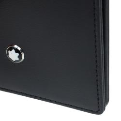 Pre Owned محفظة بطاقات مون بلان جلد أسود