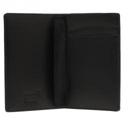 Pre Owned Montblanc Black Leather Meisterstuck Card Holder