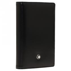 Pre Owned Montblanc Black Leather Meisterstuck Card Holder
