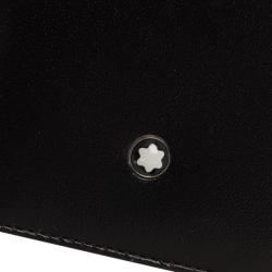 Pre Owned Montblanc Black Leather Meisterstuck Card Holder