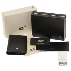 Pre Owned Montblanc Black Leather Meisterstuck Card Holder