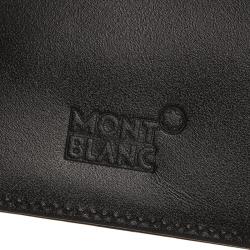 Pre Owned محفظة بطاقات مون بلان مايسترستاك جلد أسود