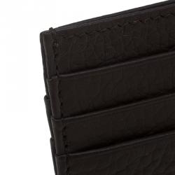 Pre Owned Montblanc Brown Leather Card Holder