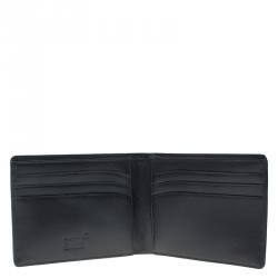 Pre Owned Montblanc Black Leather Miesterstuck Bifold Wallet