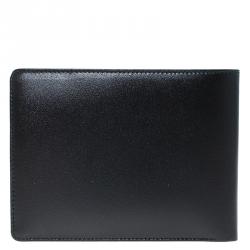 Pre Owned Montblanc Black Leather Miesterstuck Bifold Wallet