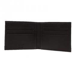 Montblanc Brown Coated Canvas and Leather Signature Bifold Wallet