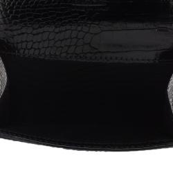 Montblanc Black Croc Embossed La Vie De Boheme Coin Case