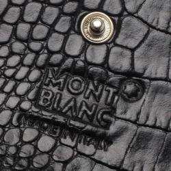 Montblanc Black Croc Embossed La Vie De Boheme Coin Case