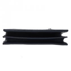 Montblanc Blue Coated Canvas and Leather Signature Card Holder