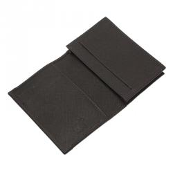Montblanc Brown Coated Canvas and Leather Signature Card Holder