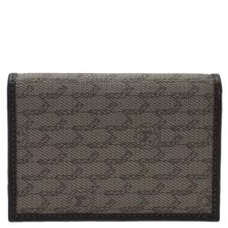 Montblanc Brown Coated Canvas and Leather Signature Card Holder