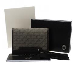 Montblanc Brown Coated Canvas and Leather Signature Card Holder