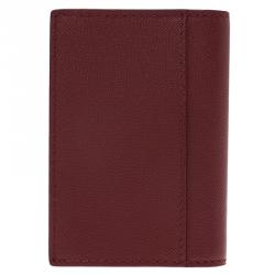 Pre Owned MontBlanc Red Leather Sactorial Business Card Holder