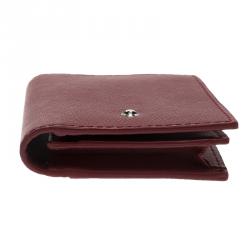 Pre Owned MontBlanc Red Leather Sactorial Business Card Holder