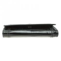 Montblanc Black Croc Embossed La Vie De Boheme Card Case