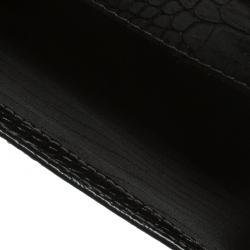 Montblanc Black Croc Embossed La Vie De Boheme Card Case
