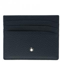 Montblanc Dark Blue Leather Meisterstuck Card Holder 6CC