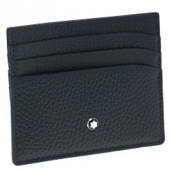 Montblanc Dark Blue Leather Meisterstuck Card Holder 6CC