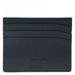 Montblanc Dark Blue Leather Meisterstuck Card Holder 6CC