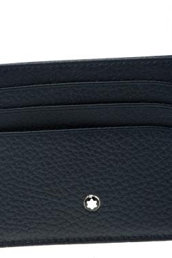 Montblanc Dark Blue Leather Meisterstuck Card Holder 6CC