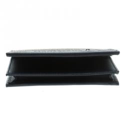 Montblanc Blue Coated Canvas and Leather Signature Card Holder