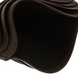 Montblanc Brown Soft Grain Leather Meisterstuck Card Holder 6CC