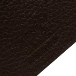 Montblanc Brown Soft Grain Leather Meisterstuck Card Holder 6CC