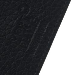 Pre Owned Montblanc Navy Blue Soft Grain Leather Meisterstuck Card Holder 6CC
