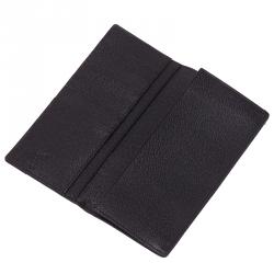 Pre Owned Montblanc Navy Blue Leather Night Flight Wallet
