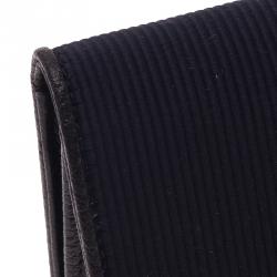 Pre Owned Montblanc Navy Blue Leather Night Flight Wallet