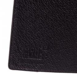 Pre Owned Montblanc Navy Blue Leather Night Flight Wallet