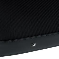 Pre Owned محفظة باسبور مون بلان مايسترستاك نايتفلايت جلد أسود 