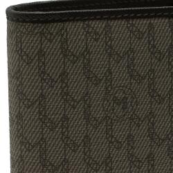 Pre Owned Montblanc Brown Leather and Monogram Canvas Notebook