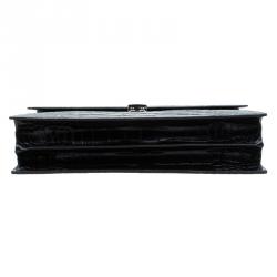 Montblanc Black Alligator Embossed Double Gusset Briefcase