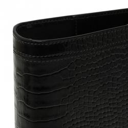 Pre Owned Montblanc Brown  Crocodile Embossed La Vie De Boheme Medium Organizer