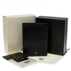 Pre Owned Montblanc Brown  Crocodile Embossed La Vie De Boheme Medium Organizer