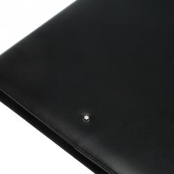 مملوكة مسبقًا حافظة أوراق  مون بلان جلد سوداء