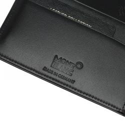 مملوكة مسبقًا حافظة أوراق  مون بلان جلد سوداء