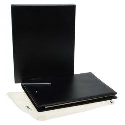 مملوكة مسبقًا حافظة أوراق  مون بلان جلد سوداء