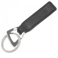 Pre Owned Montblack Black Leather Meisterstuck Keyring