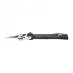 Pre Owned Montblack Black Leather Meisterstuck Keyring