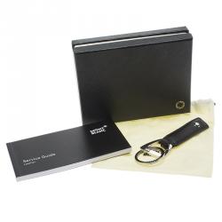 Pre Owned Montblack Black Leather Meisterstuck Keyring