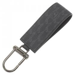 Pre Owned Montblanc Black Signature Leather Meisterstuck Keyring