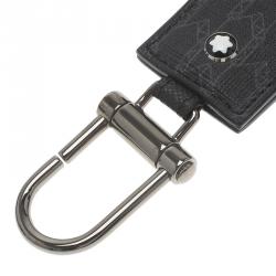 Pre Owned Montblanc Black Signature Leather Meisterstuck Keyring