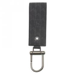 Pre Owned Montblanc Black Signature Leather Meisterstuck Keyring