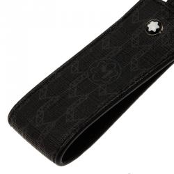 Pre Owned Montblanc Black Signature Leather Meisterstuck Keyring