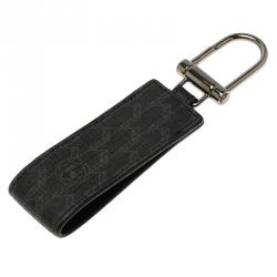 Pre Owned Montblanc Black Signature Leather Meisterstuck Keyring