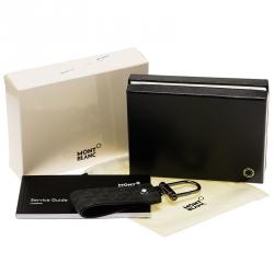Pre Owned Montblanc Black Signature Leather Meisterstuck Keyring