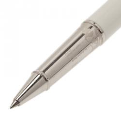 مملوكة مسبقًا Montblanc White Laquer Rollerball-Pen